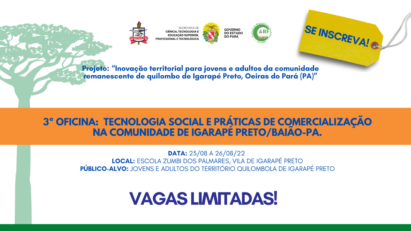 Tecnologia Social e Práticas de Comercialização na Comunidade de Igarapé Preto/Baião-PA